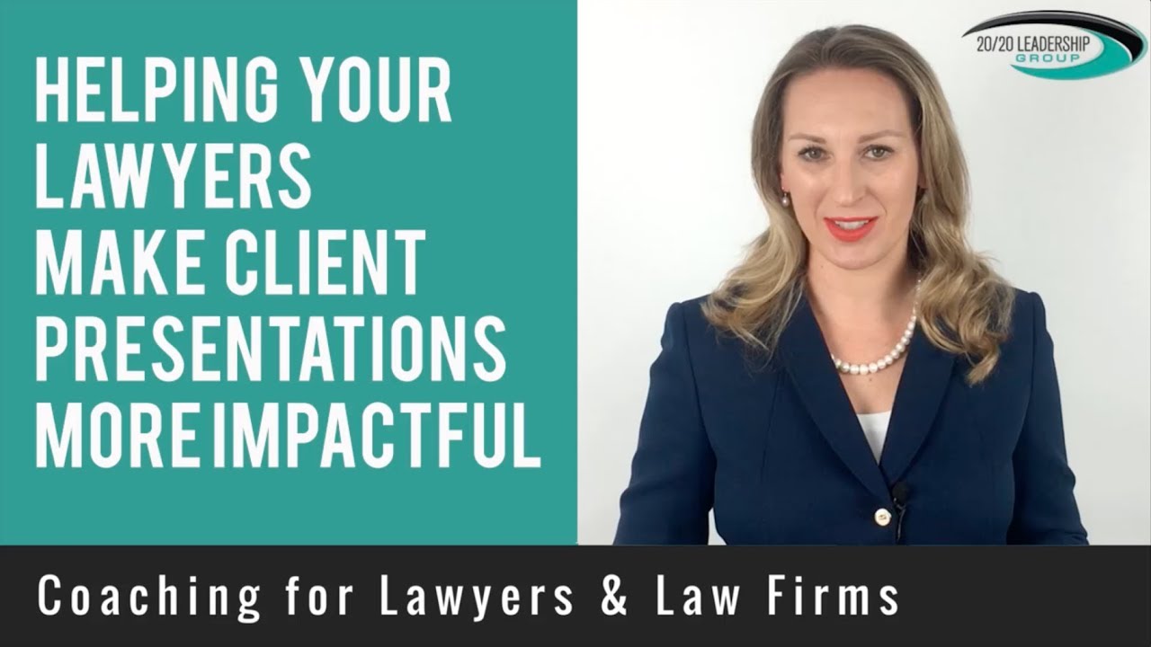 Helping Your Lawyers Make Impactful Client Presentations