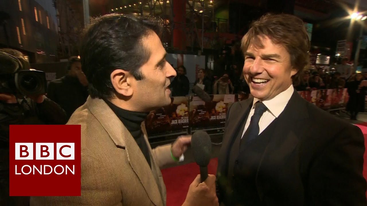 Tom Cruise interviewed in Leicester Square at Jack Reacher: Never Go Back premiere - BBC London News