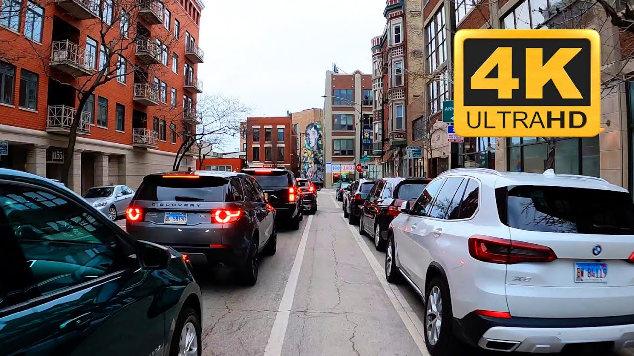 Chicago Virtual Tour | Cycling from Lincoln Park to The 606 [4K]