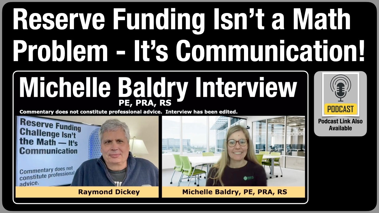 Reserve Funding Isn&rsquo;t a Math Problem - It&rsquo;s Communication!