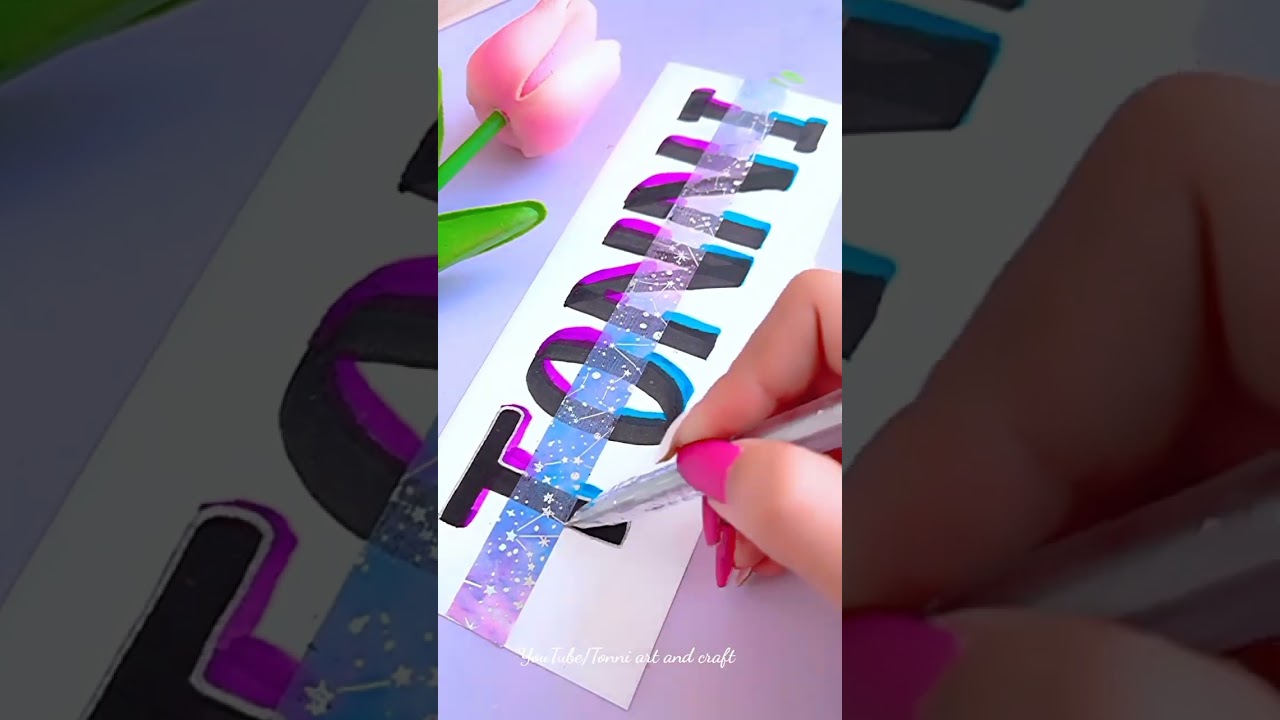 what is your name?🤔 (Comment now) #shorts #tonniartandcraft #youtubeshorts #art #satisfying