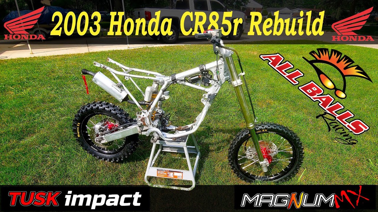 2003 Honda CR85r Rebuild Part 1 || Wheels, Tires, Brakes & Bath