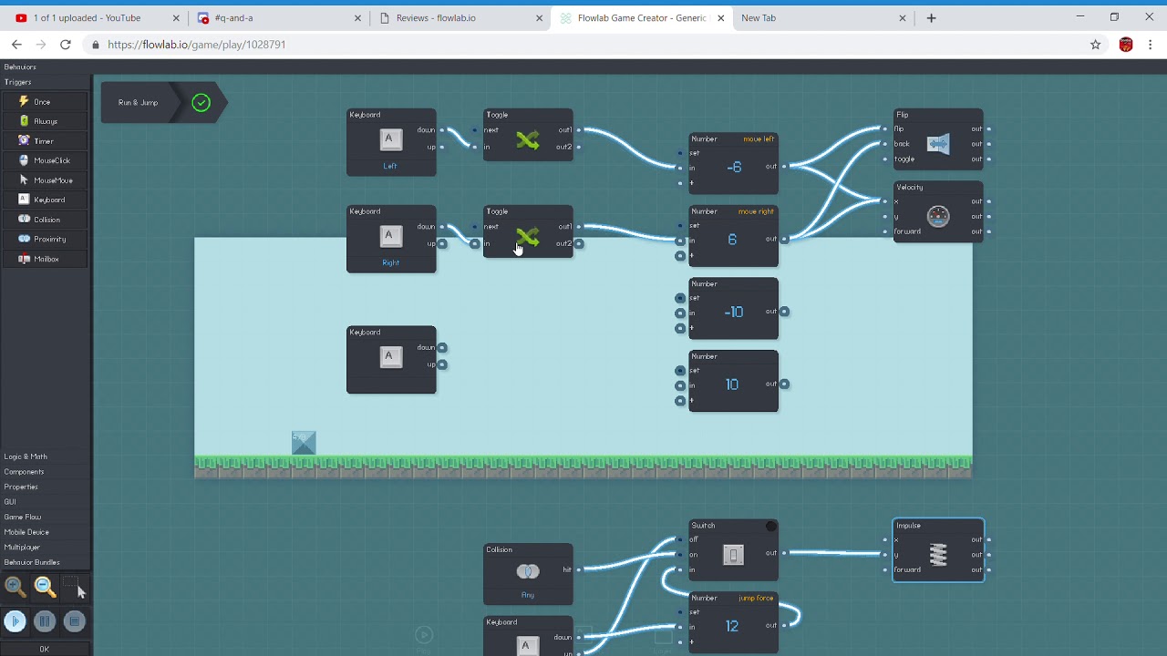 Flowlab tutorial on advanced movement