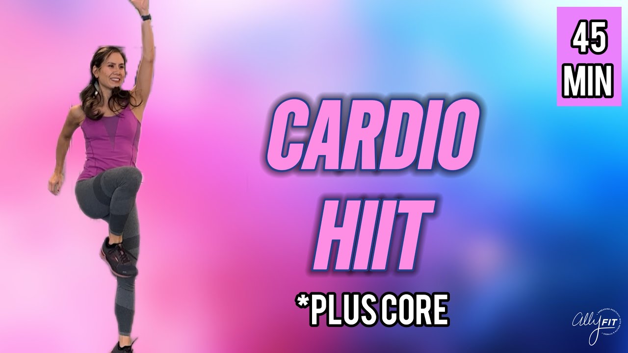 Fat Burning Cardio + Core Workout | 45 Minutes | No Equipment
