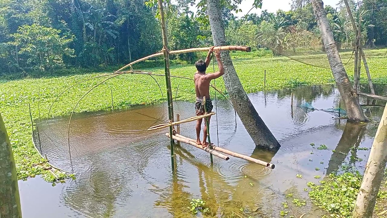 How Village People Catch Fish In Rainy Season-Amazing Village Fishing Video 2021 // Session- 7