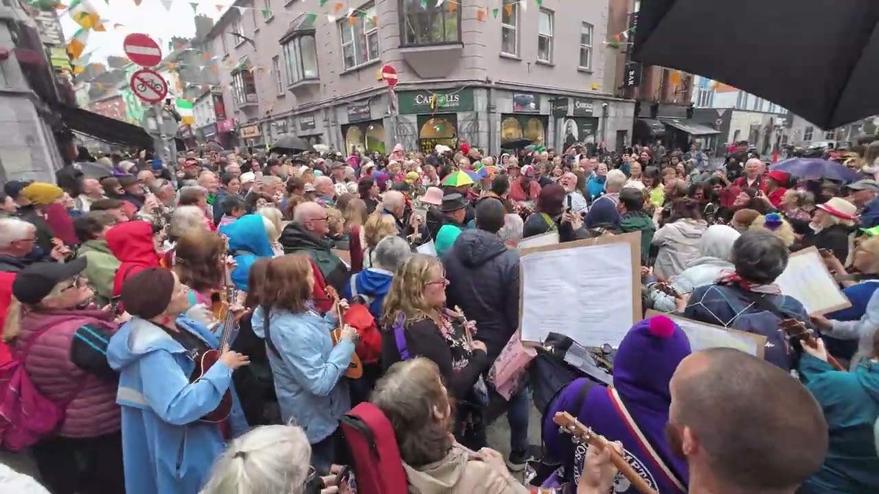 ukelelefest flashmob Galway 22nd June 2024