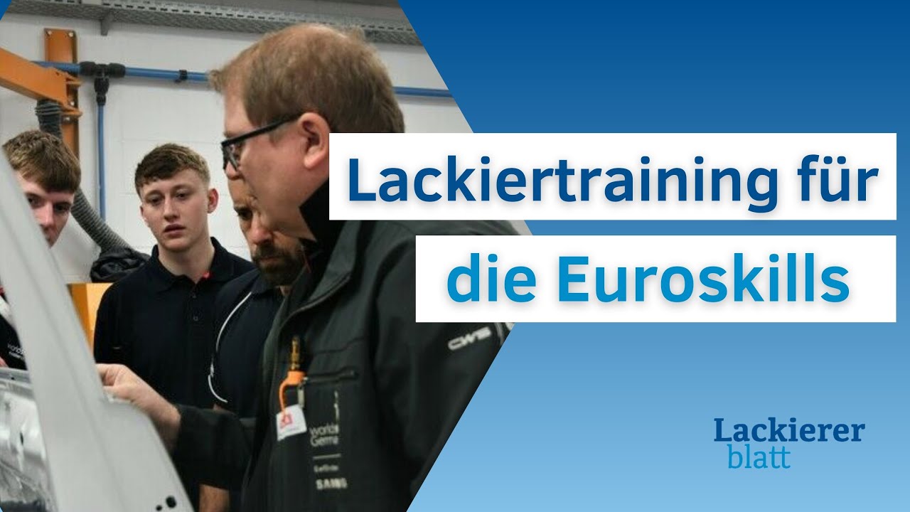 Training der Fahrzeuglackierer für die Euroskills: SATA-Challenge