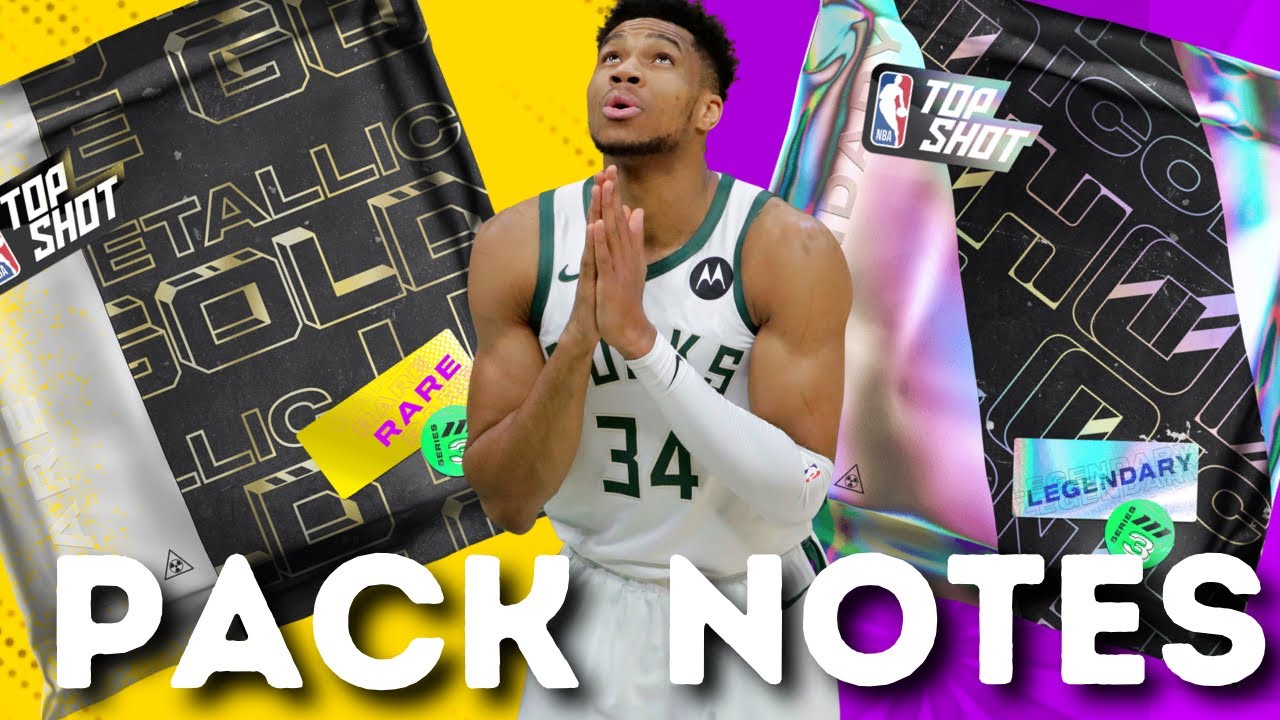 NBA Top Shot Rare & Legendary Pack Notes