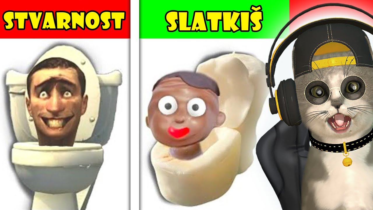 SKIBIDI TOILET LIKOVI NAPRAVLJENI OD SLATKIŠA!