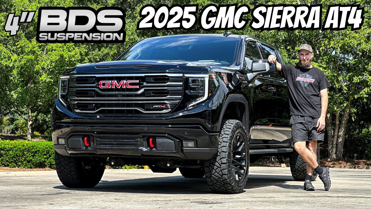 TRUCK BUILD REVEAL: 2025 GMC AT4 – BDS Lift Kit, Fuel Wheels, Nitto Tires!
