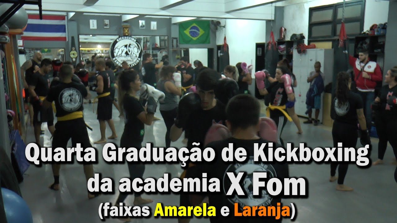 Exame para Gradua&ccedil;&atilde;o de Kickboxing - Academia X Fom (Faixas Amarela e Laranja)