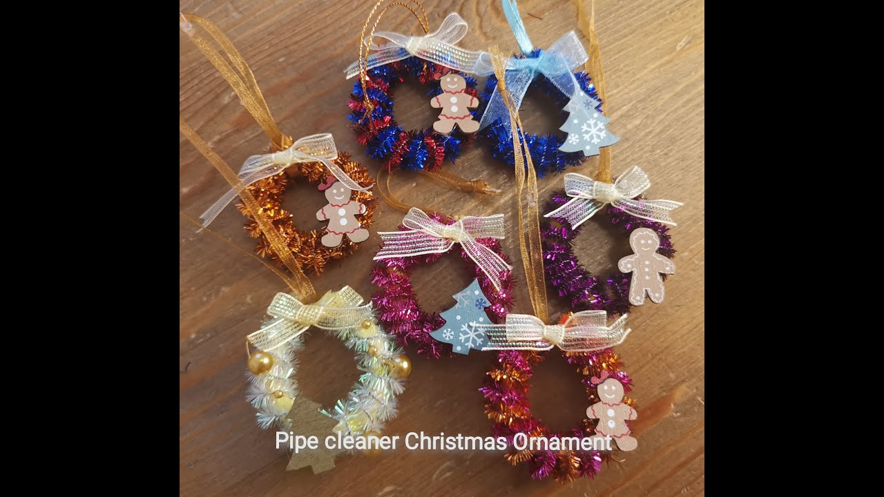 How to make Christmas Ornaments with pipe cleaners