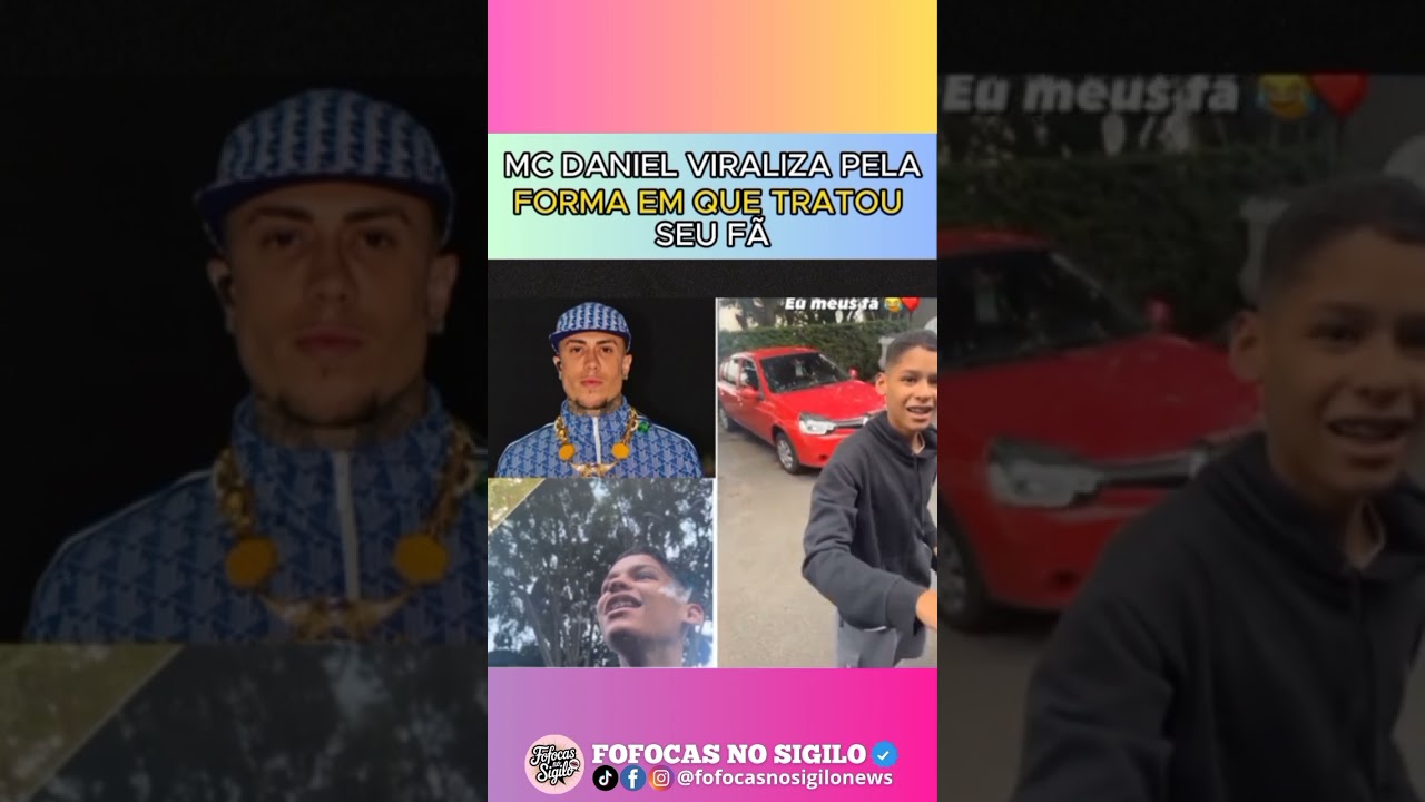 A humildade do MC DANIEL &eacute; incr&iacute;vel #mcdaniel #humildade #carinho #f&atilde;s #funk