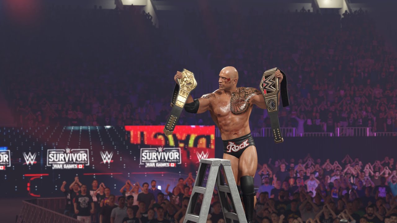 WWE 2K25 - The Rock vs Cody Rhodes | Champion vs Champion | Table Ladders & Chair ( TLC ) 