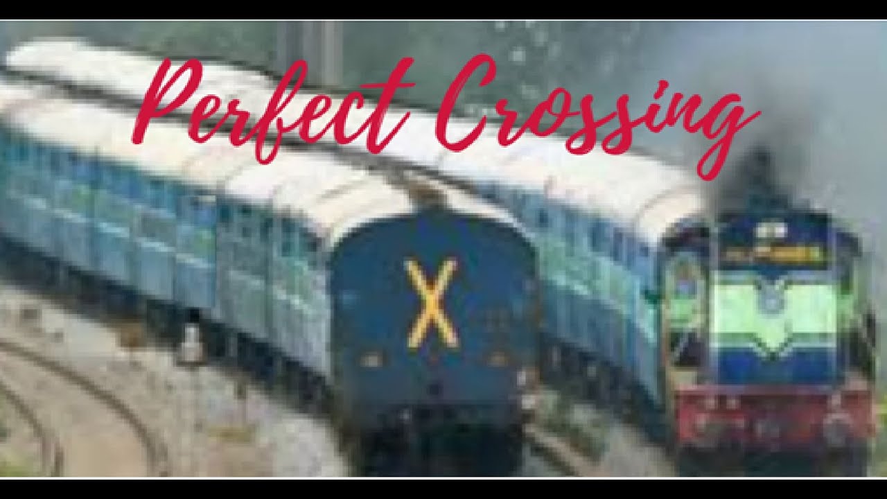 Thrilling Train race| Train crossing on bridge | VB Crossing#train #indianrailways #railwaycrossing