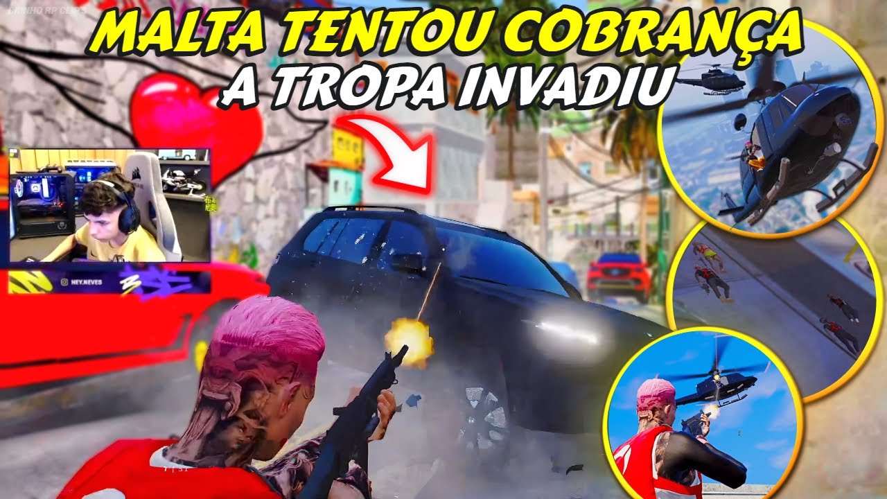 MALTA TENTOU COBRAR O BK | QRR DA TROPA E INVASÃO NA FAVELA - BKINHO RP CLIP'S
