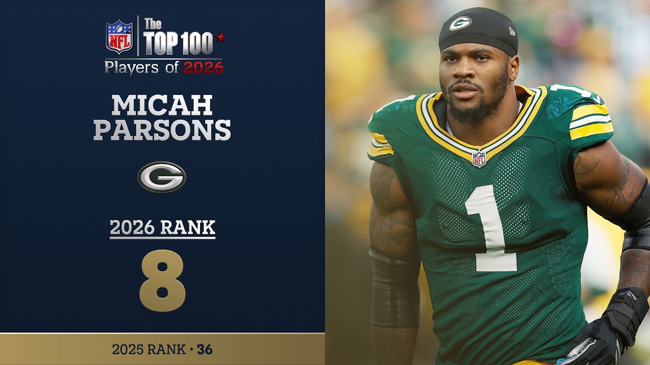 8: Micah Parsons (DE, Packers) | Top 100 Players of 2026