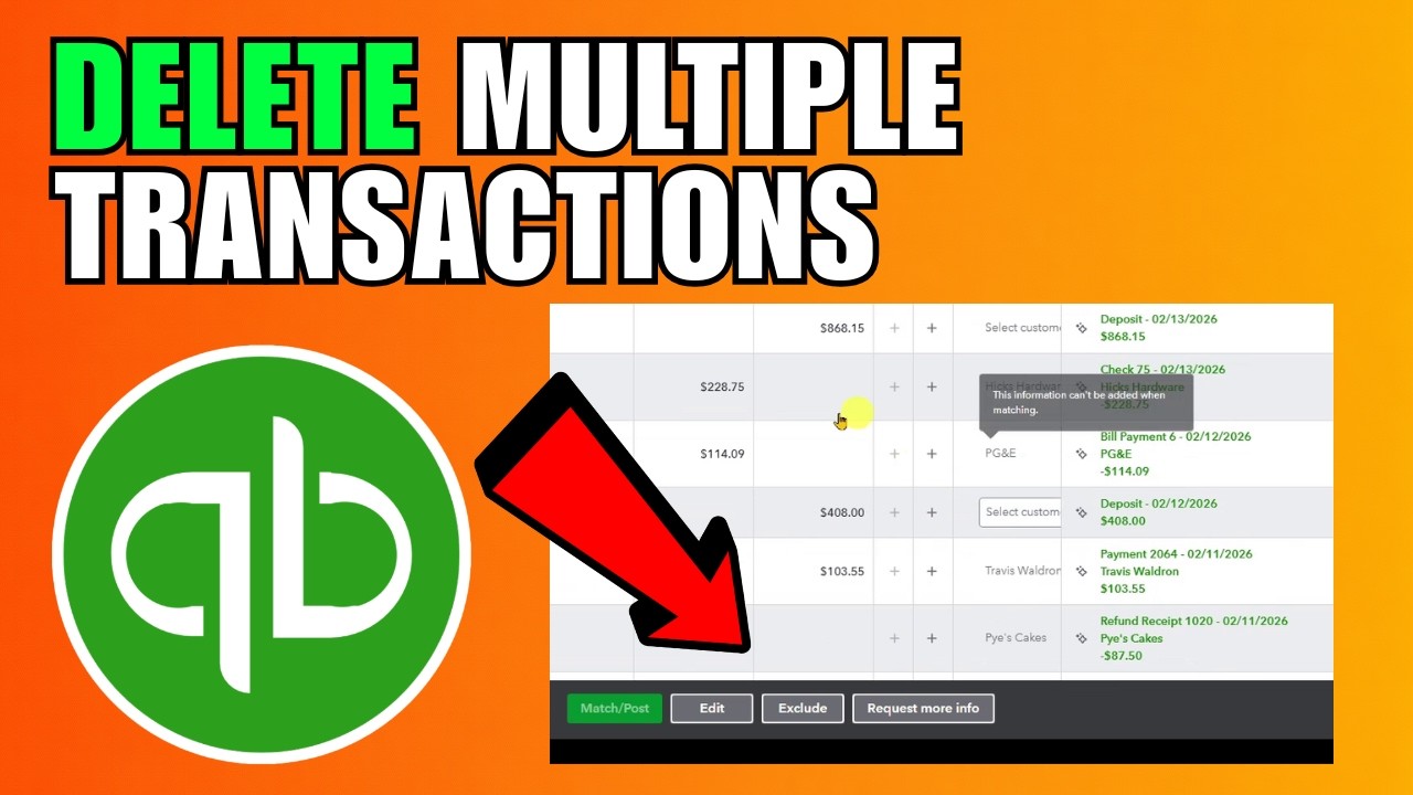 How To Delete Multiple Transactions In QuickBooks Online (2026) (Complete Guide)