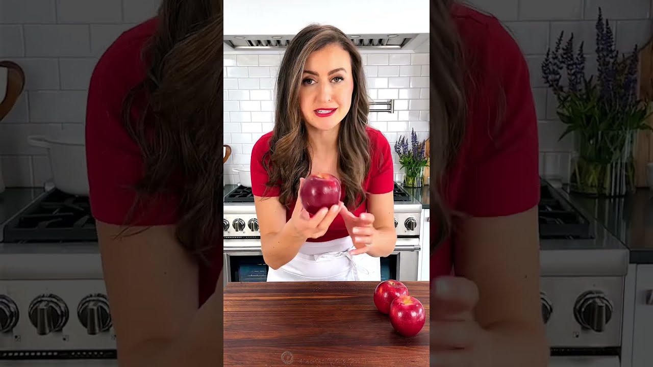 GENIUS! How to remove wax from apples #shorts