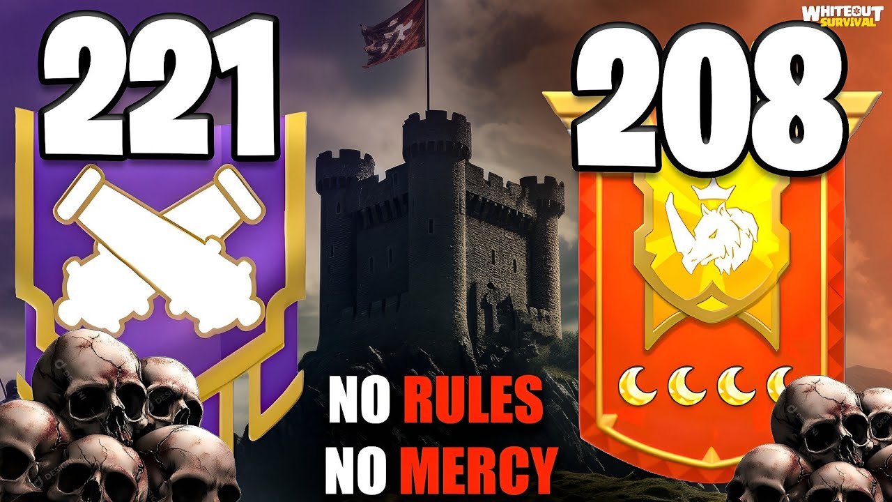 221 vs 208 SVS Castle War | No Rules, No Mercy, Total Domination | Whiteout Survival