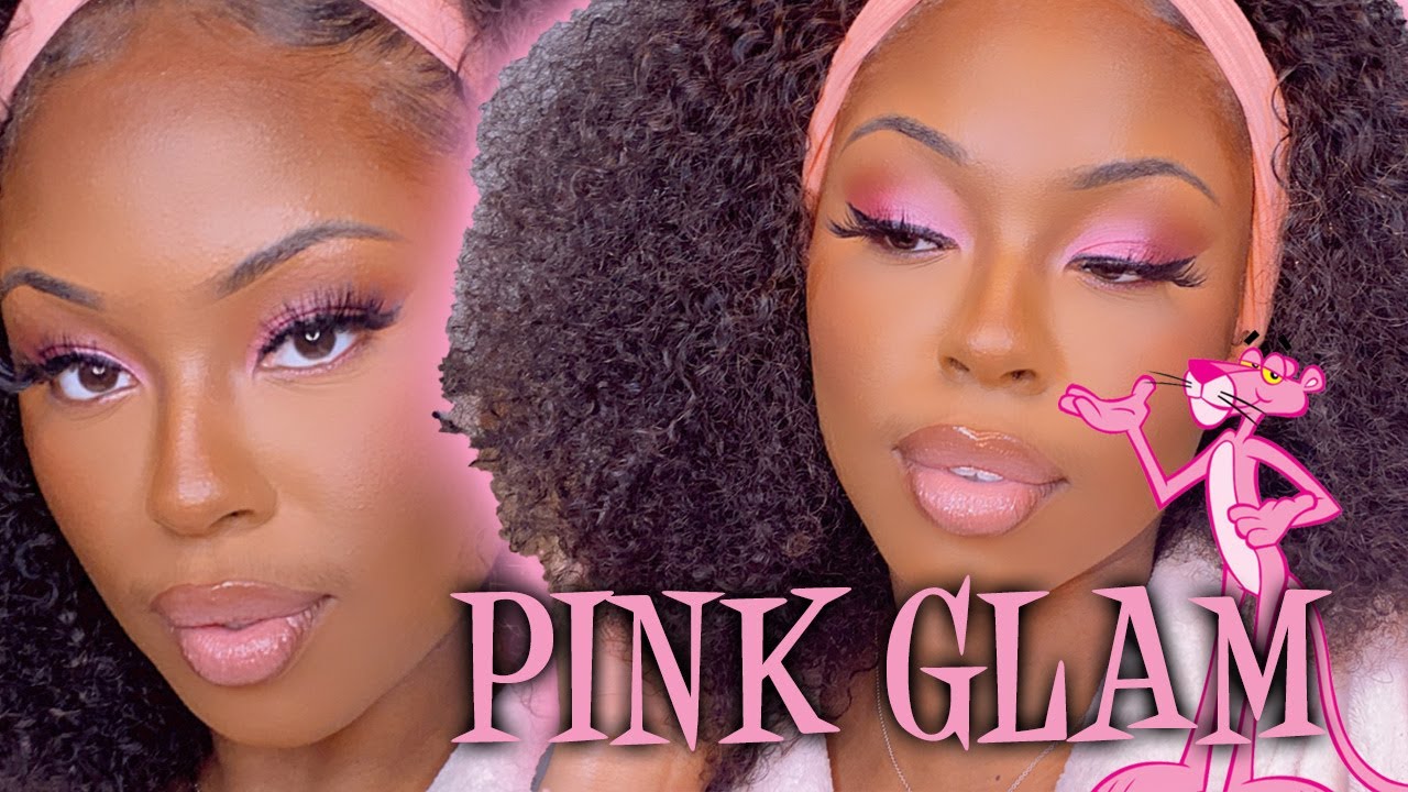 SOFT EASY PINK GLAM || Pink Panther Inspired || Simple Makeup for Oily Darkskin|| Lexsa Marie
