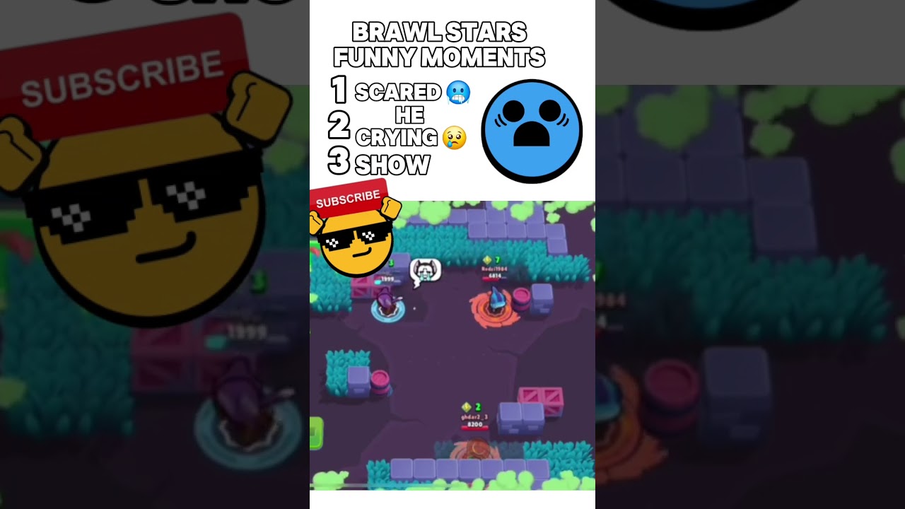 Brawl stars funny moments 😂 #13 The clips are not mine, also subscribe video every day