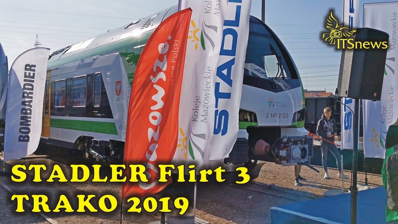 Pierwszy STADLER Flirt 3 dla Kolei Mazowieckich na TRAKO 2019.