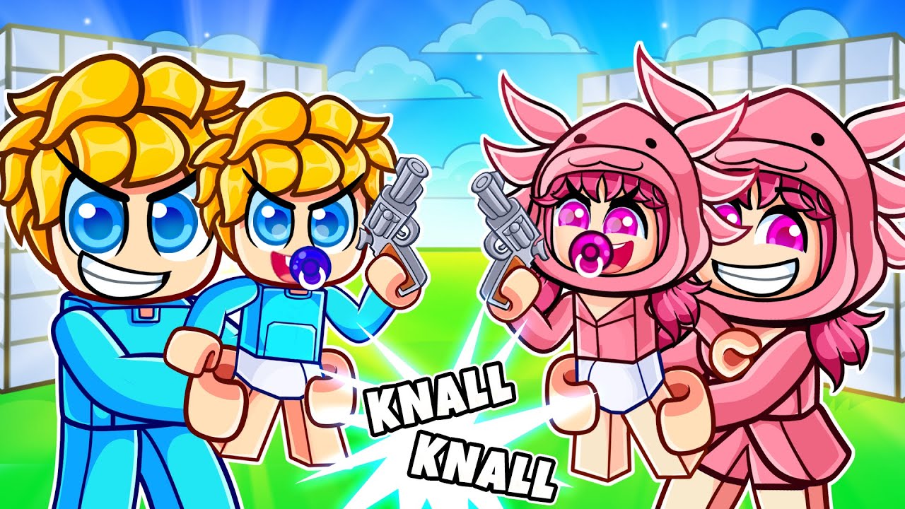 Baby Ukri vs Baby Lea in Roblox Rivals!