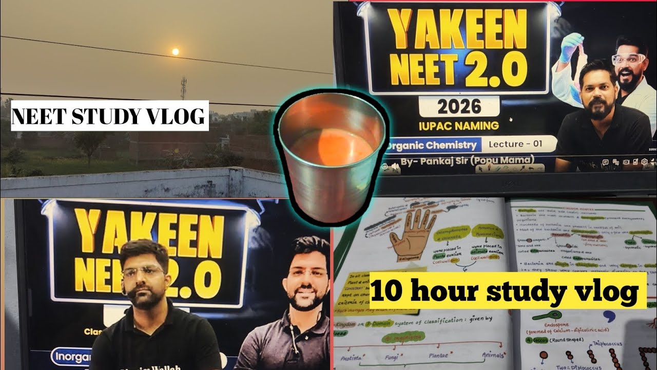 Neet motivation study vlog 