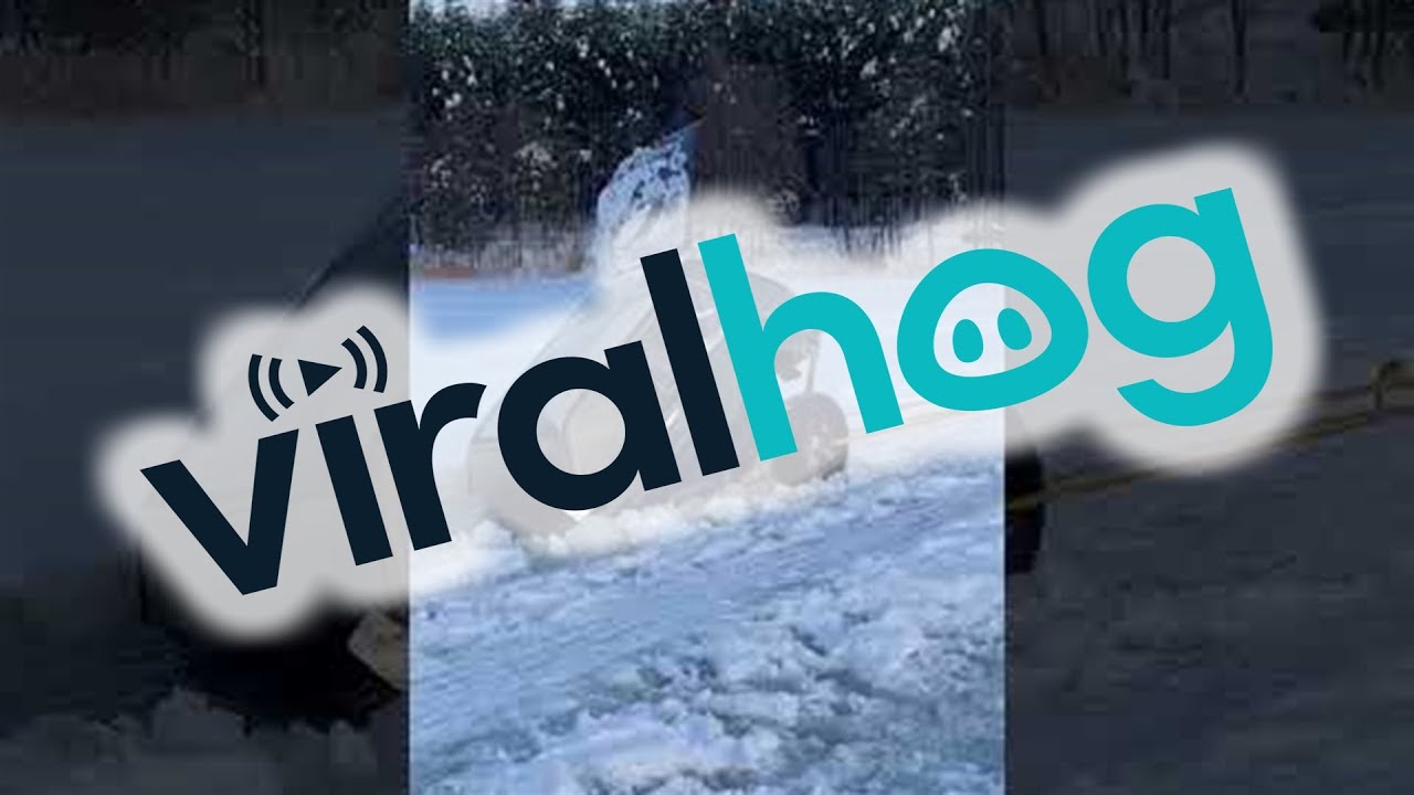 Car Collapses During Frozen Lake Recovery || ViralHog