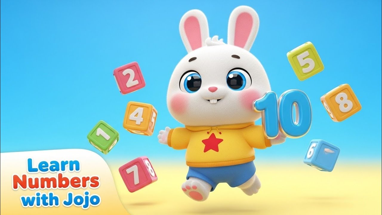 Jojo Bunny Counting Song 🐰🔢 | Learn Numbers 1 to 25 | Fun Kids Learning Video