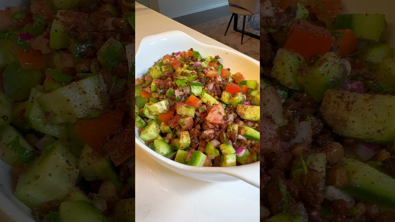 ✨Crispy lentils salad