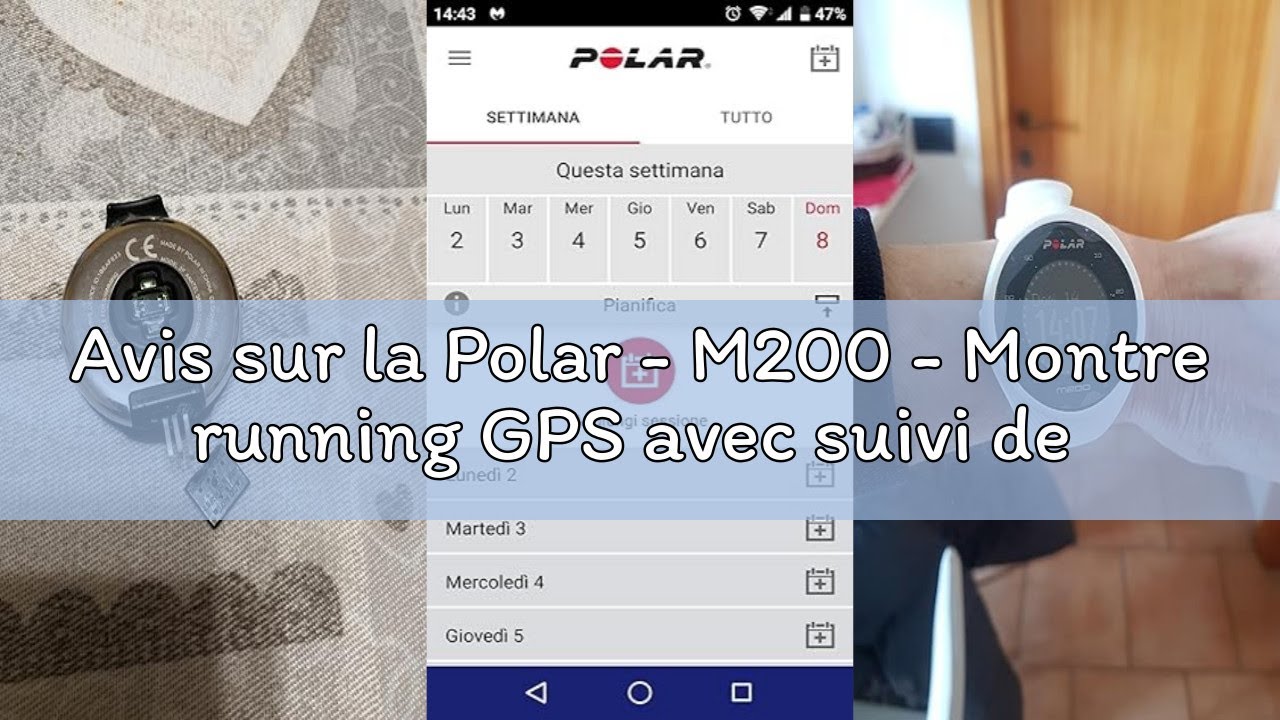 Avis sur la Polar - M200 - Montre running GPS avec suivi de la fréquence cardiaque