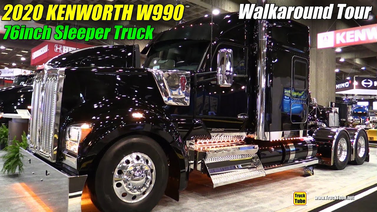 2019 Kenworth W990 76inch Sleeper - Exterior and Interior Walkaround - 2019 Expocam Montreal