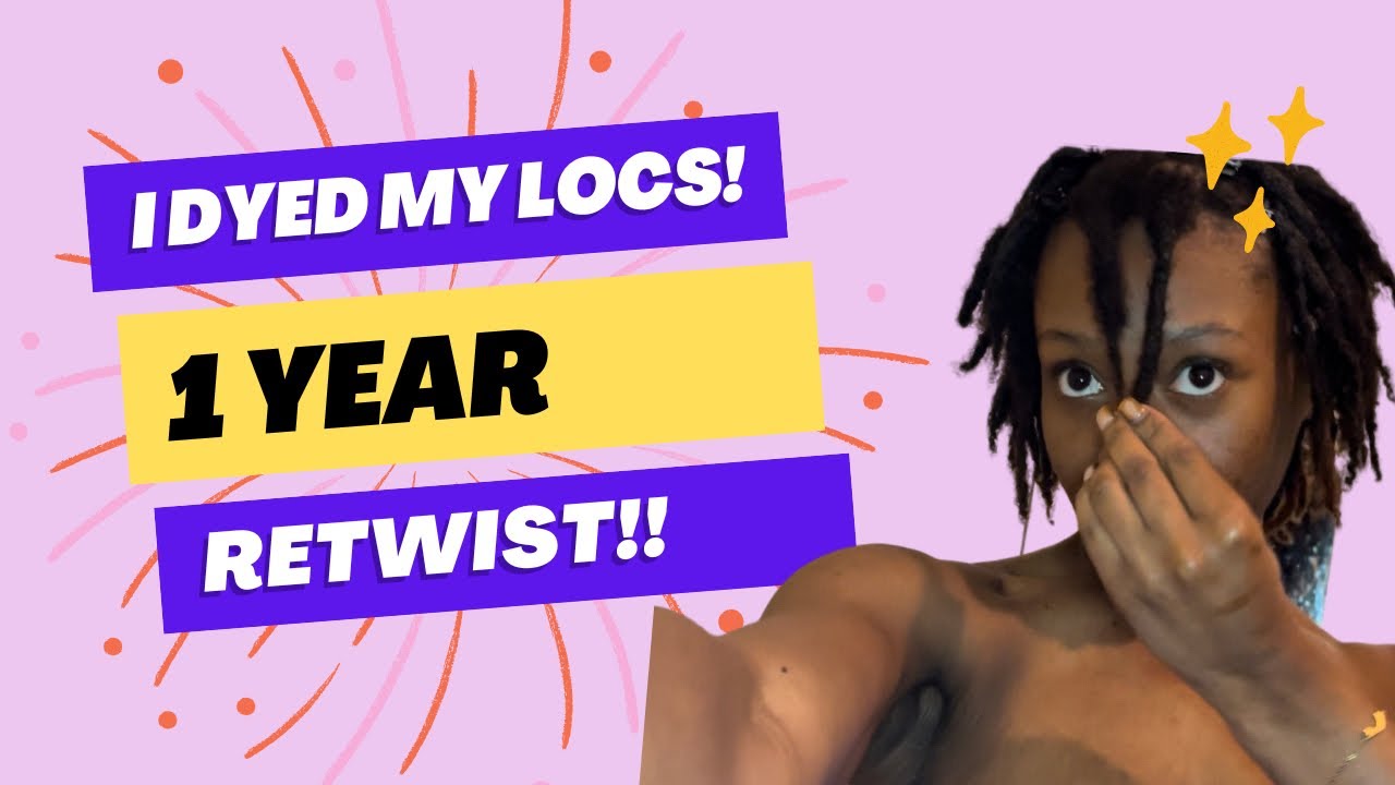 Dying my locs | skunk stripe | Retwist with me