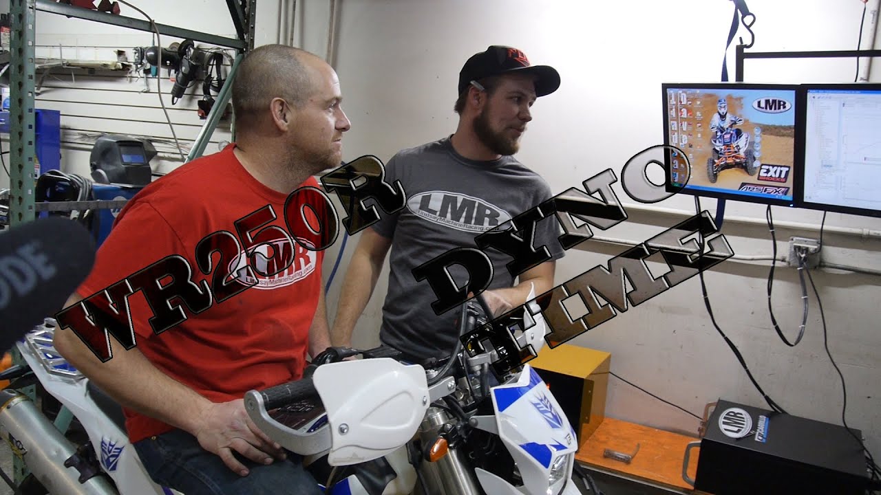Динамометрические испытания WR250R - Lindsay Machine Racing
