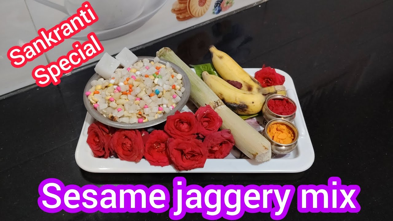 How to do sankranti special sesame jaggery mix at home /How to do ellu bella mix at home 