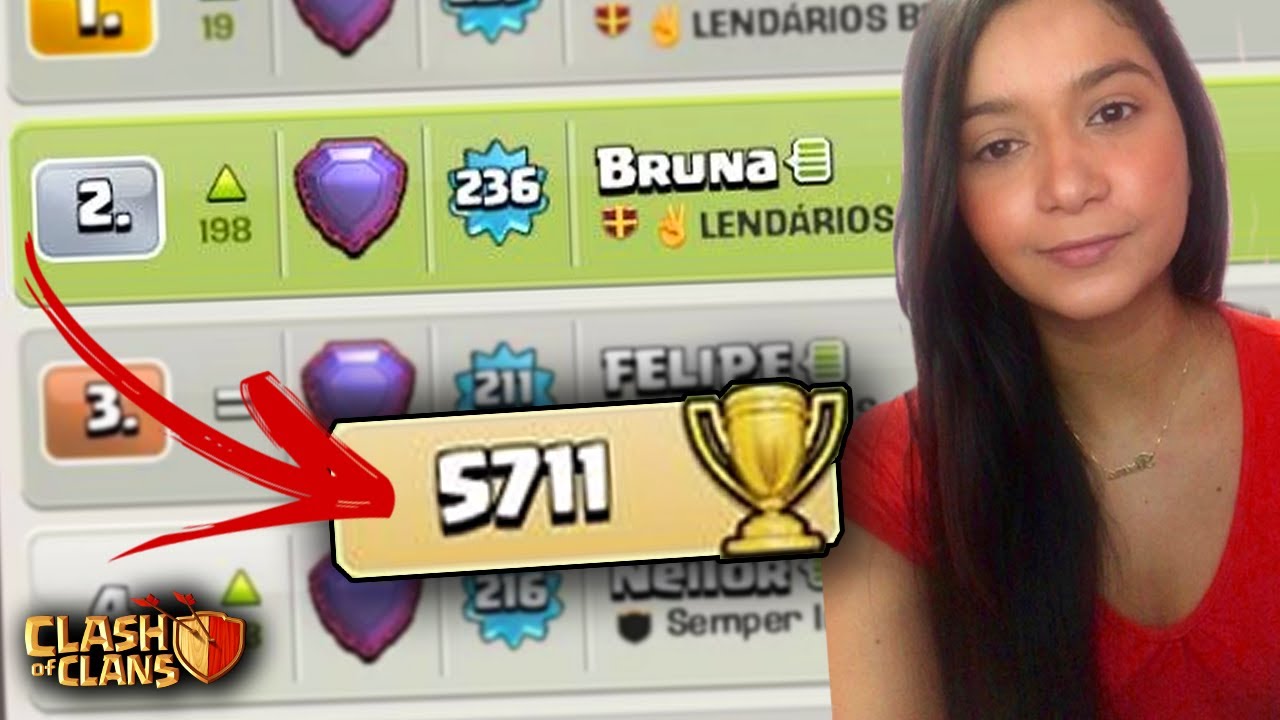 ELA É TOP 2 BRASIL COM UMA ESTRATÉGIA INCRÍVEL CLASH OF CLANS