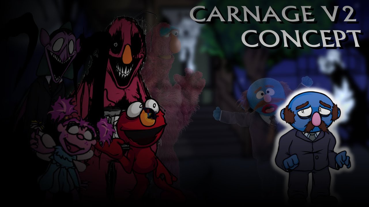 FNF: BROKEN STRINGS / SESAME STREET - CARNAGE V2 FAN CONCEPT (Based on Teasers)