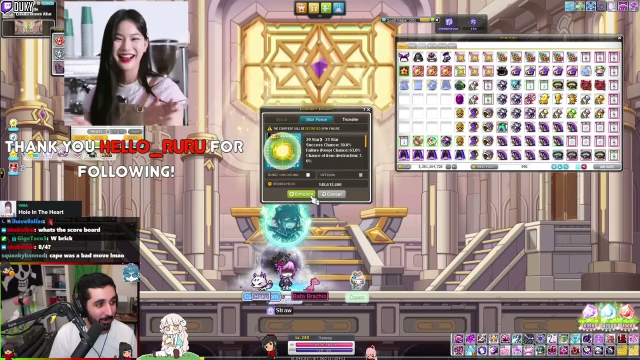 Ganyou Kanna lv 280 - Teaching How to Get 22 Stars MapleStory