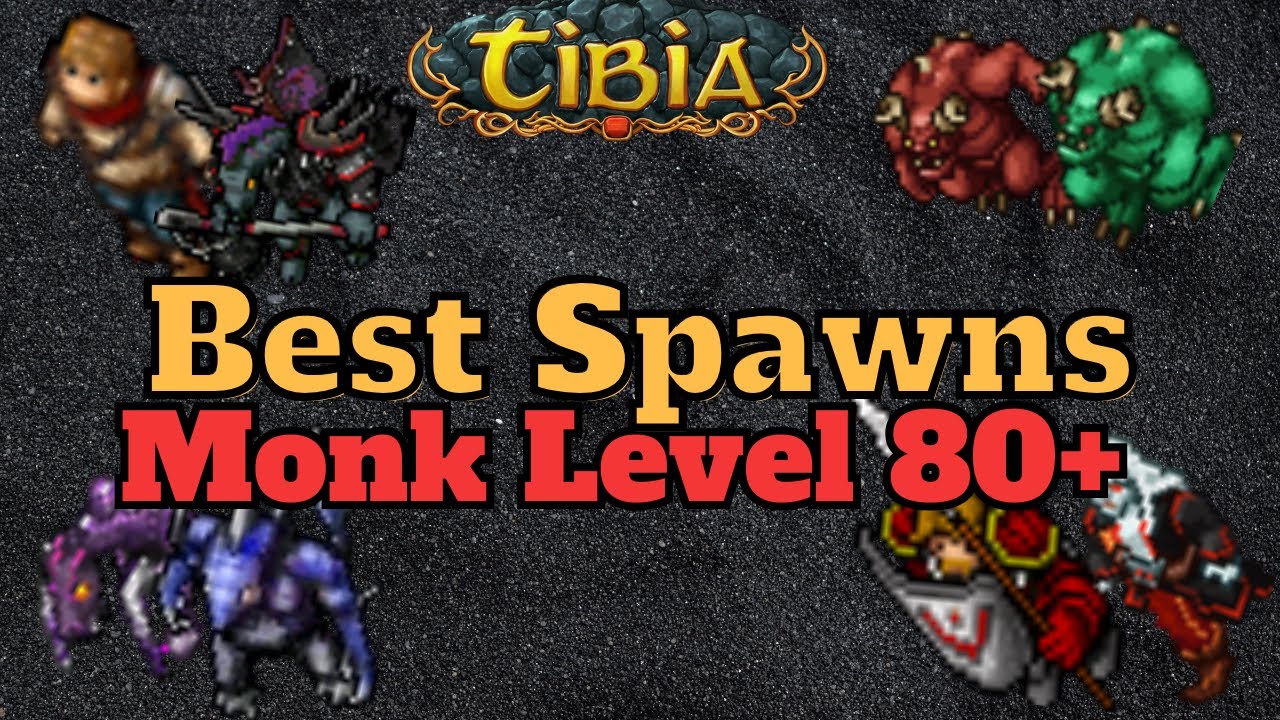 Where to hunt a Level 80 Monk  [Tibia Solo Monk]