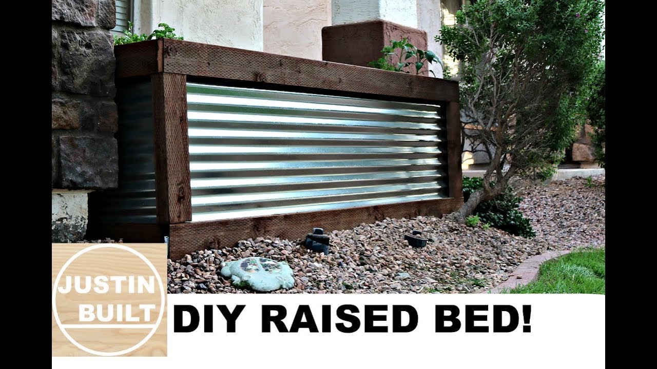 DIY Corrugated Metal Raised Bed!