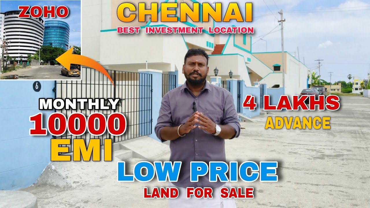 Just 10,000 EMI Monthly😍Land For Sale in Chennai Potheri🤩Low Price 😍Best Investment Property #plots 