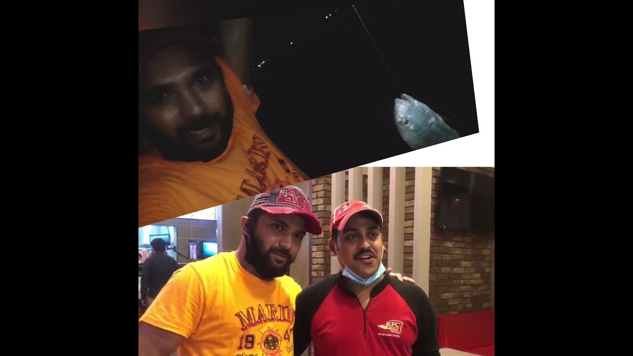 സൗദി കടപ്പുറത്ത് മീൻപിടുത്തം ഒരു രാത്രി കാഴ്ച