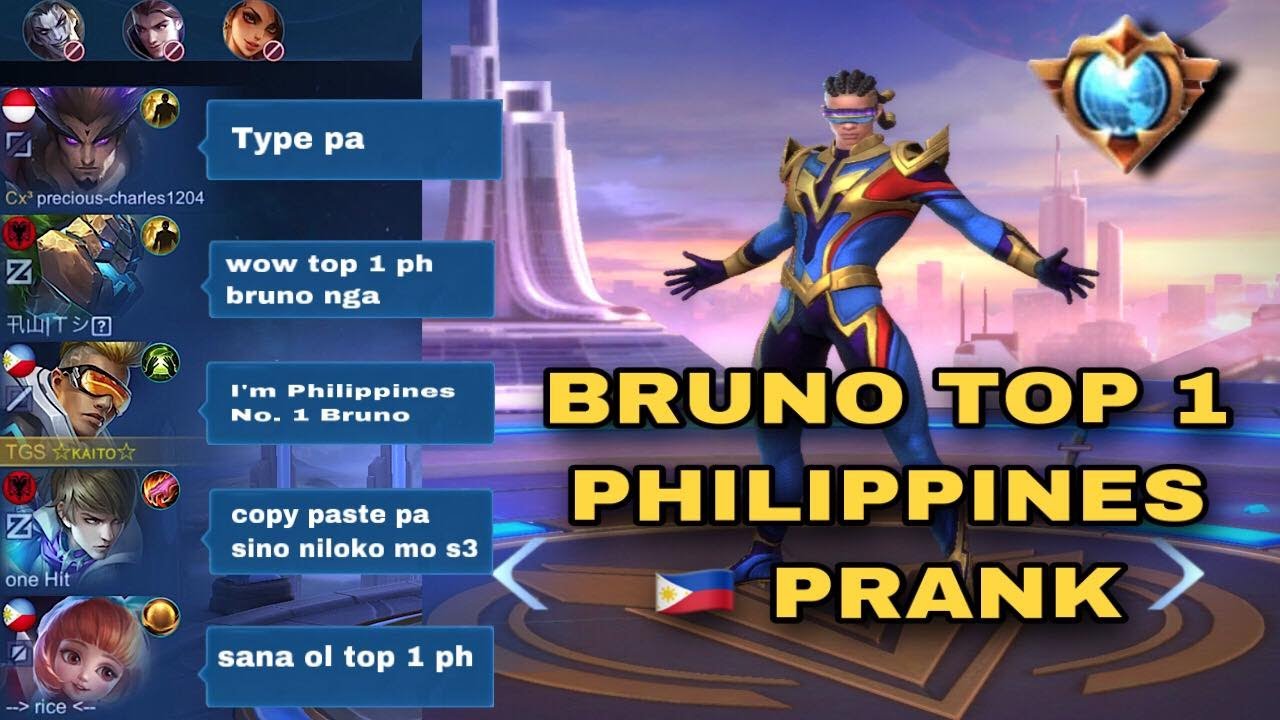 TOP 1 PHILIPPINES BRUNO PRANK | LAUGHTRIP PICKING PALANG | MLBB