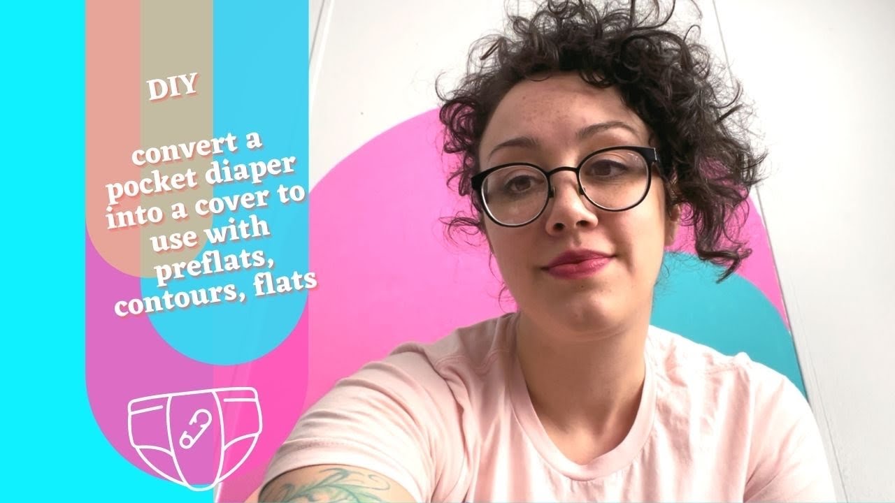 Converting a pocket diaper into a cover.