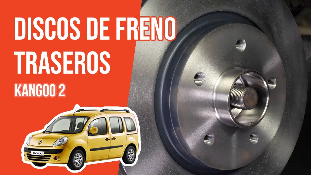 Cómo cambiar los discos y las pastillas de freno traseros Kangoo 2  🚗