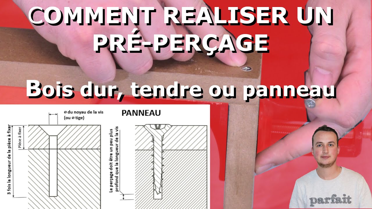 Comment faire un pr&eacute;-per&ccedil;age ? bois dur, tendre, exotique ou panneau. Percer du bois