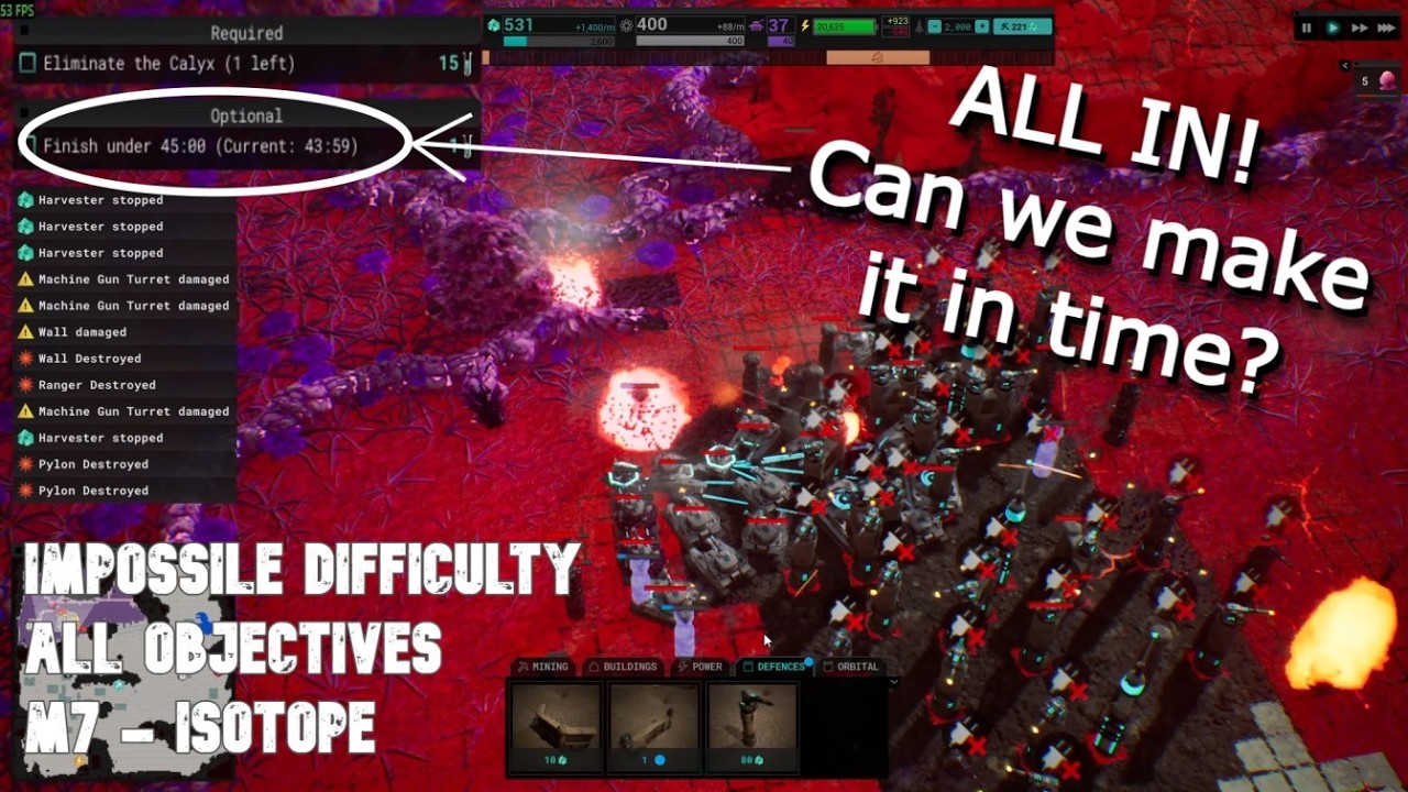 Calyx m7 - It's getting harder and harder - Impossible difficulty - All objectives - Isotope