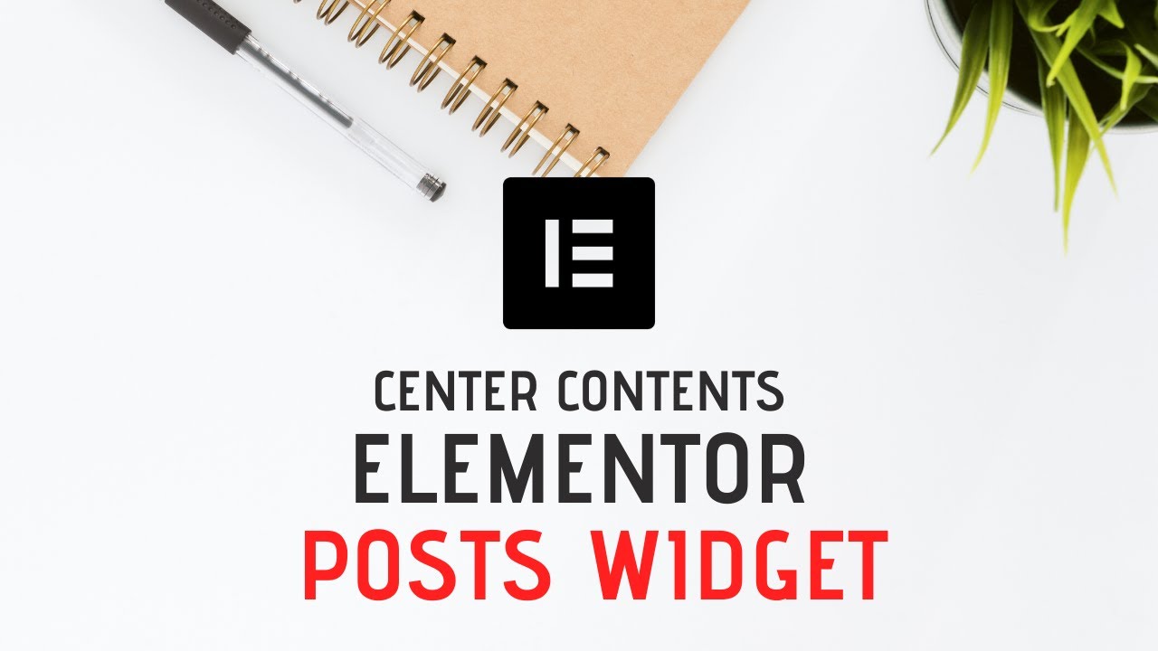 How To Center Align Elementor Posts Widget Elements